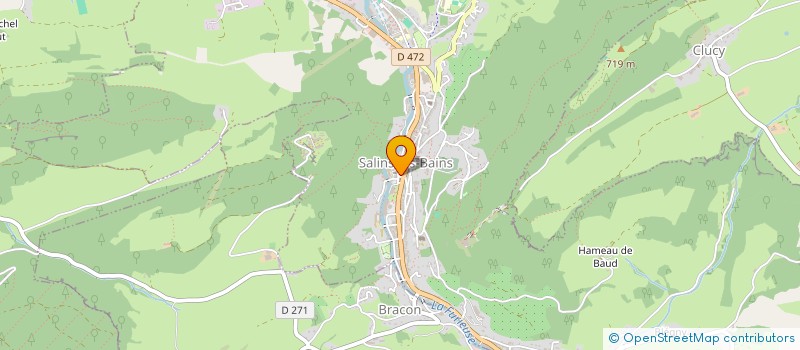 localisation de l'entreprise ASSOCIATION DES MAIRES DU PAYS DE SALINS-LES-BAINS  SALINS-LES-BAINS