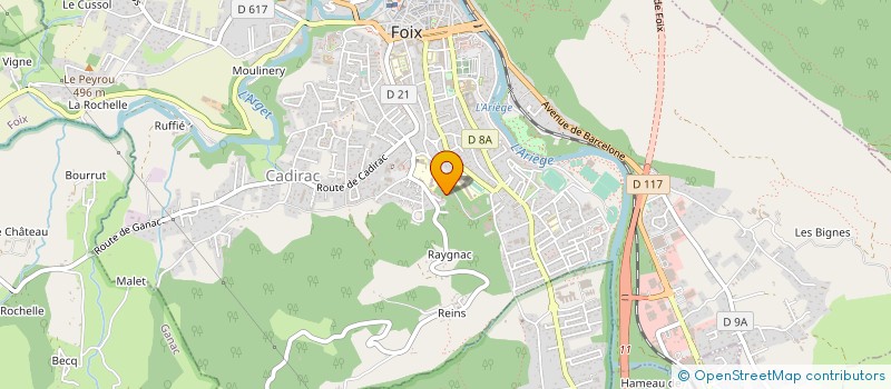 localisation de l'entreprise ASSOCIATION DES MAIRES ET DES ELUS DE L'ARIEGE à FOIX