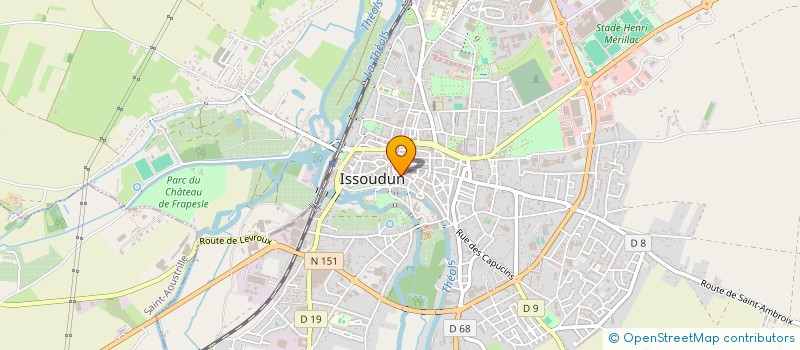 localisation de l'entreprise ASSOCIATION DES MAIRES ET DES ELUS DE PROGRES DU DEPARTEMENT DE L'INDRE à ISSOUDUN