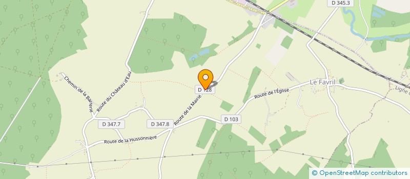 localisation de l'entreprise ASSOCIATION DES MAIRES RURAUX D'EURE-ET-LOIR à LE FAVRIL