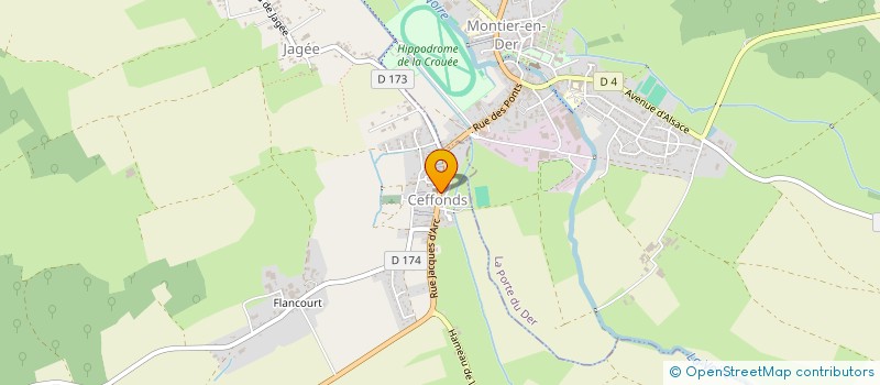 localisation de l'entreprise ASSOCIATION DES MAIRES RURAUX DE LA HAUTE-MARNE à CEFFONDS
