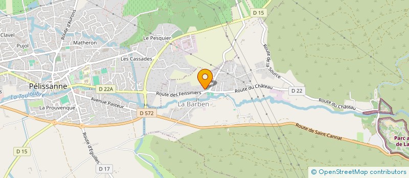 localisation de l'entreprise ASSOCIATION DES MAIRES RURAUX DES BOUCHES-DU-RHONE - AMR (13)  LA BARBEN