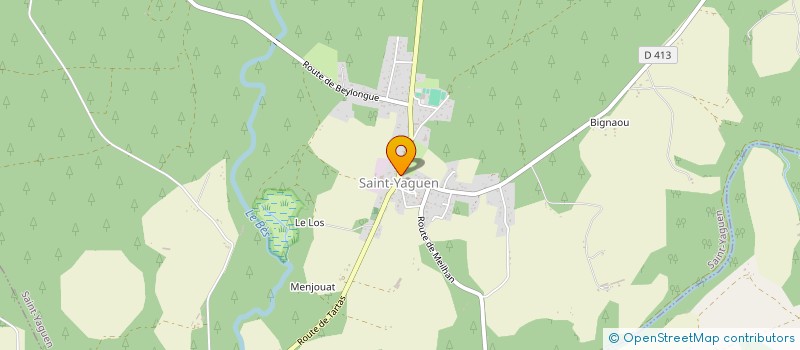 localisation de l'entreprise ASSOCIATION DES MAIRES RURAUX DES LANDES (AMR 40)  SAUBRIGUES