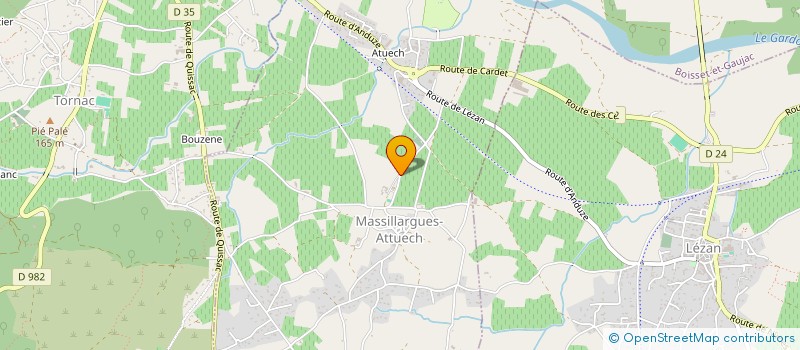 localisation de l'entreprise ASSOCIATION DES MAIRES RURAUX DU GARD  MASSILLARGUES-ATTUECH