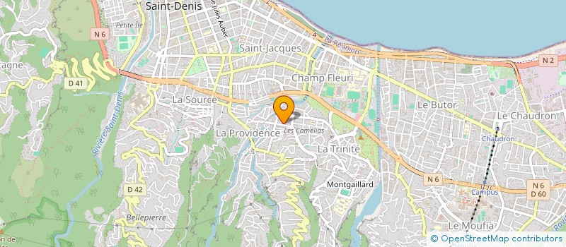 localisation de l'entreprise ASSOCIATION DES MAISONS DE LA FAMILLE à SAINT-DENIS