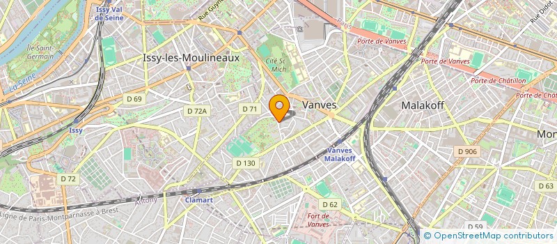 localisation de l'entreprise ASSOCIATION DES MAITRES E 92  VANVES