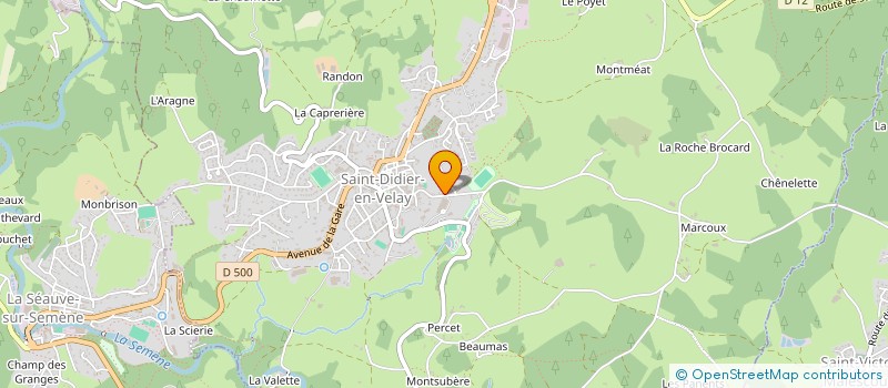 localisation de l'entreprise ASSOCIATION DES MAJORETTES  SAINT-DIDIER-EN-VELAY