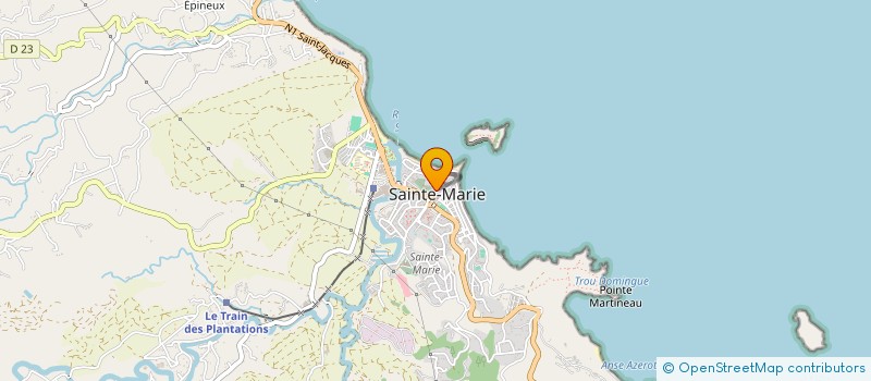 localisation de l'entreprise ASSOCIATION DES MAJORETTES DE MARTINIQUE à SAINTE-MARIE