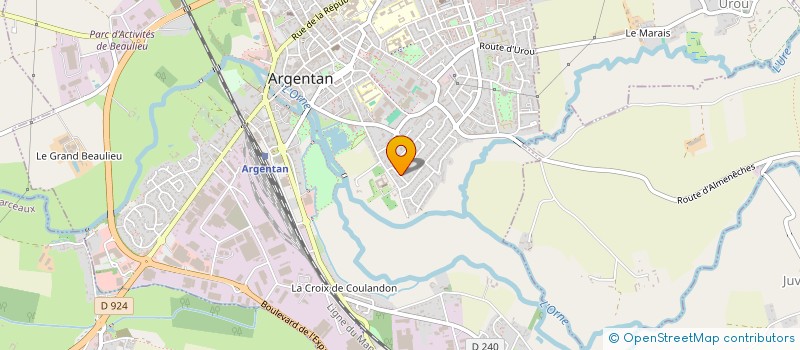 localisation de l'entreprise ASSOCIATION DES MALENTENDANTS ET DEVENUS SOURD DE L'ORNE  ARGENTAN
