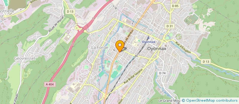 localisation de l'entreprise ASSOCIATION DES MAMANS UNIS ET SOLIDAIRES QUI S'ENTRAIDENT à OYONNAX