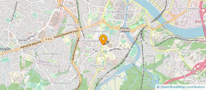 localisation de l'entreprise ASSOCIATION DES MANAGERS EN IMAGERIE DU SUD à BAYONNE