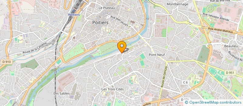 localisation de l'entreprise ASSOCIATION DES MANDATAIRES DE JUSTICE à POITIERS