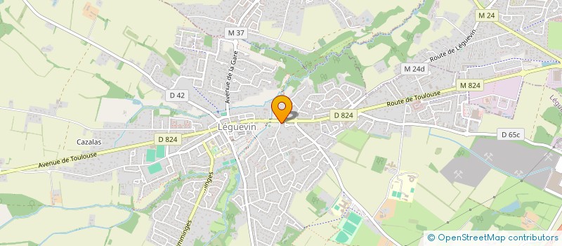 localisation de l'entreprise ASSOCIATION DES MANIFESTATIONS CULTURELLES LEGUEVINOISES  LEGUEVIN