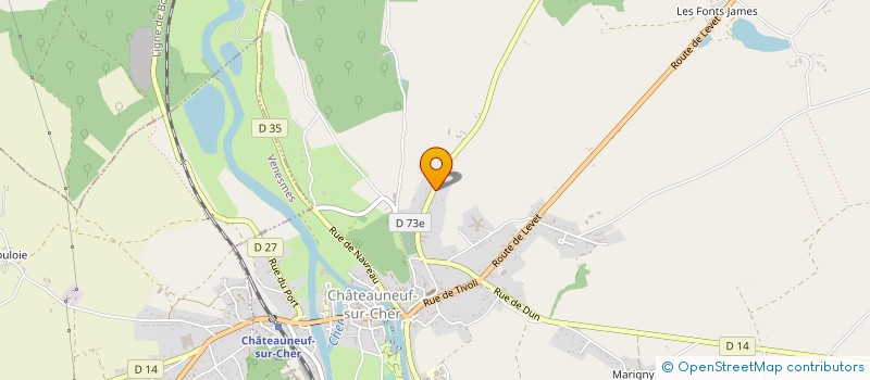 localisation de l'entreprise ASSOCIATION DES MAQUETTISTES AMATEURS DE CHATEAUNEUF SUR CHER  CHATEAUNEUF-SUR-CHER