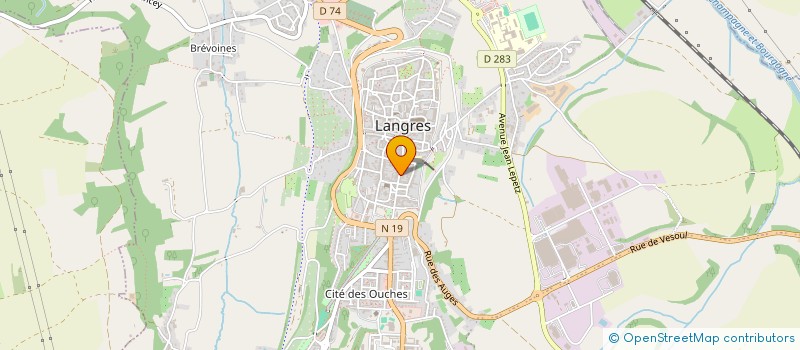 localisation de l'entreprise ASSOCIATION DES MARINS ET MARINS ANCIENS COMBATTANTS DE LANGRES ET SES ENVIRONS à LANGRES