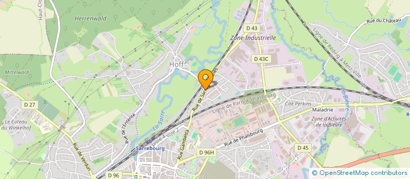 localisation de l'entreprise ASSOCIATION DES MAROCAINS à SARREBOURG