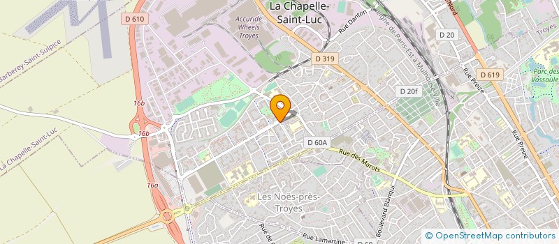 localisation de l'entreprise ASSOCIATION DES MAROCAINS FRANCAIS à LA CHAPELLE-SAINT-LUC