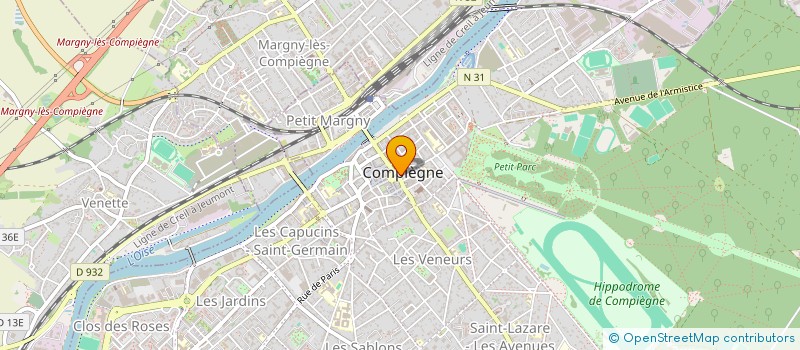 localisation de l'entreprise ASSOCIATION DES MARSEILLAIS DU MONDE  COMPIEGNE