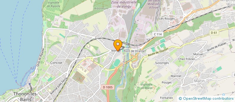 localisation de l'entreprise ASSOCIATION DES MASSEURS-KINESITHERAPEUTES DE LA REGION DU CHABLAIS AMKRC à THONON-LES-BAINS