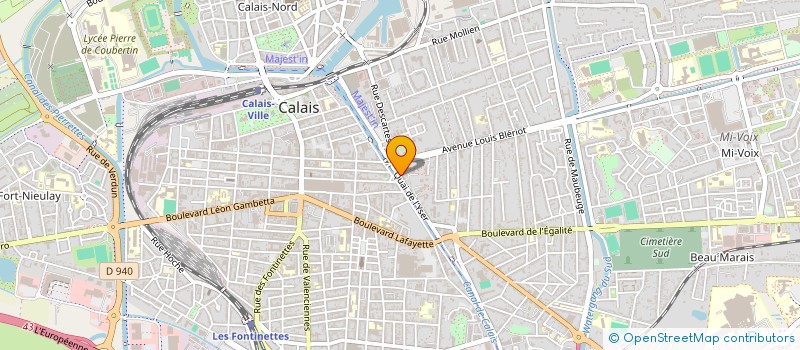 localisation de l'entreprise ASSOCIATION DES MEDAILLES MILITAIRES DU CALAISIS à CALAIS
