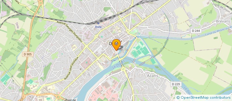 localisation de l'entreprise ASSOCIATION DES MEDECINS DU NORD JURA à DOLE