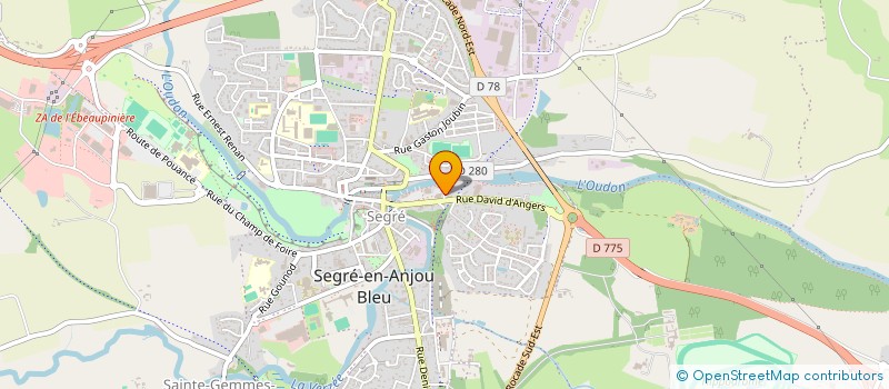localisation de l'entreprise ASSOCIATION DES MEDECINS DU SEGREEN à SEGRE-EN-ANJOU BLEU