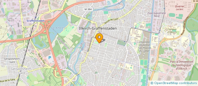 localisation de l'entreprise ASSOCIATION DES MEDECINS GENERALISTES D ILLKIRCH GRAFFENSTADEN  ILLKIRCH-GRAFFENSTADEN