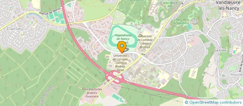 localisation de l'entreprise ASSOCIATION DES MEDECINS GENERALISTES ENSEIGNANTS DE LA REGION LORRAINE  VANDUVRE-LES-NANCY