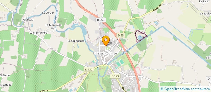 localisation de l'entreprise ASSOCIATION DES MEDECINS GENERALISTES LOIRE- LAYON  BRISSAC LOIRE AUBANCE