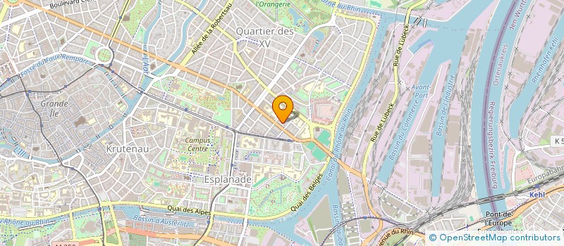localisation de l'entreprise ASSOCIATION DES MEDECINS SCOLAIRES DU BAS RHIN à STRASBOURG