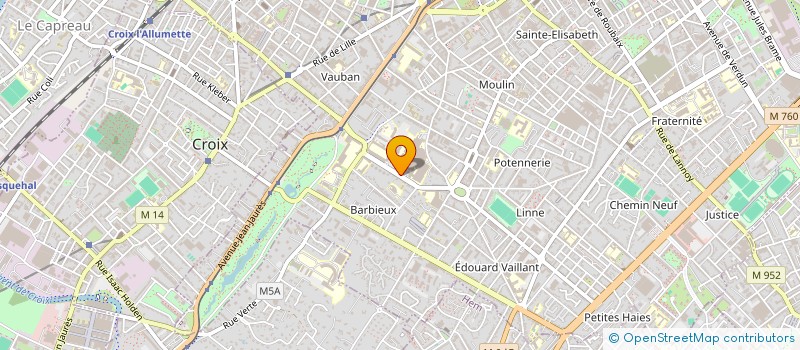 localisation de l'entreprise ASSOCIATION DES MEDECINS URGENTISTES DE L'HOPITAL DE ROUBAIX (A.M.U.H.R)  ROUBAIX