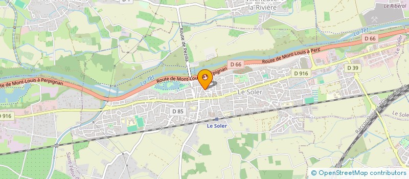 localisation de l'entreprise ASSOCIATION DES MEDIAS DU PAYS CATALAN ET D'OCCITANIE  LE SOLER