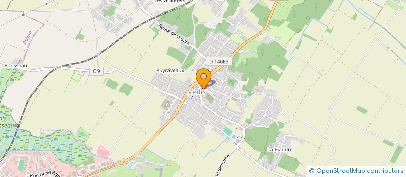 localisation de l'entreprise ASSOCIATION DES MEMBRES DE L'ORDRE DU MERITE AGRICOLE DE CHARENTE-MARITIME  MEDIS