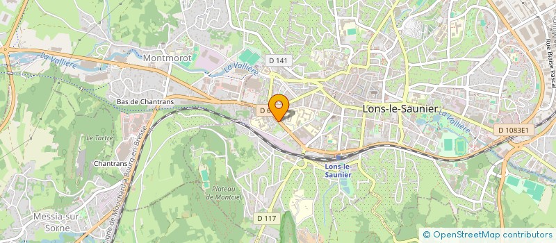 localisation de l'entreprise ASSOCIATION DES MEMBRES DU CODERPA à LONS-LE-SAUNIER