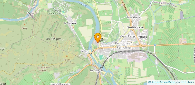 localisation de l'entreprise ASSOCIATION DES MENEURS D'ATTELAGE PROFESSIONNELS  REMOULINS