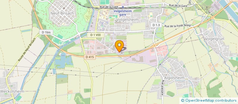 localisation de l'entreprise ASSOCIATION DES MENNONITES  ALGOLSHEIM