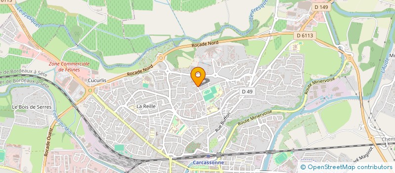 localisation de l'entreprise ASSOCIATION DES MODELISTES FERROVIAIRES AUDOIS à CARCASSONNE