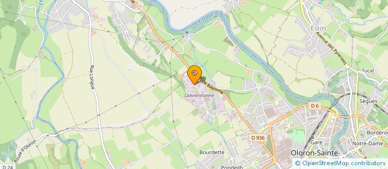 localisation de l'entreprise ASSOCIATION DES MONITEURS DE SECOURISME  OLORON-SAINTE-MARIE