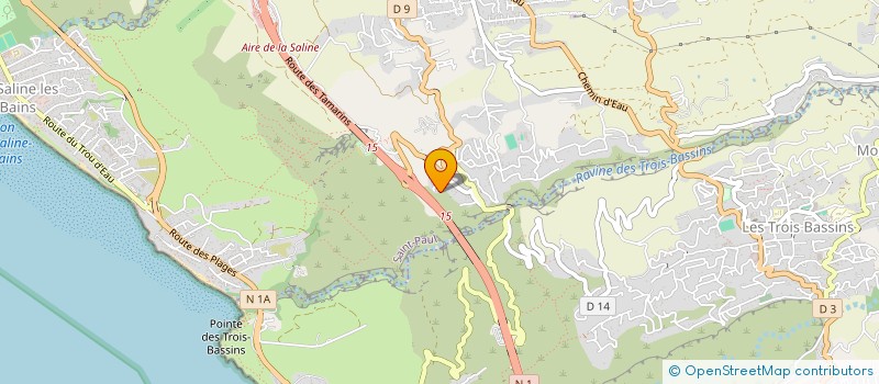 localisation de l'entreprise ASSOCIATION DES MOTARDS DE L'OUEST  SAINT-PAUL