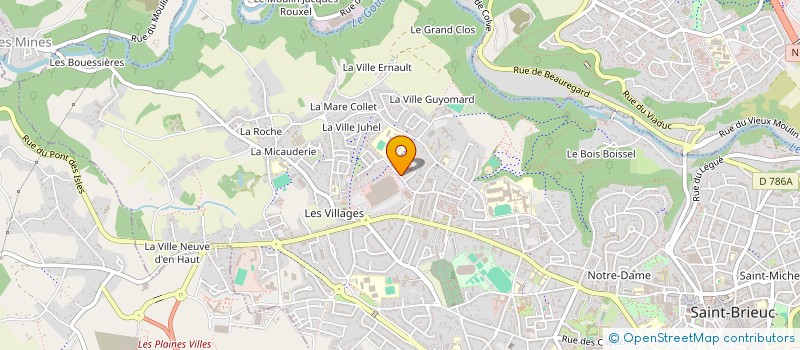 localisation de l'entreprise ASSOCIATION DES MSA 22 56 à SAINT-BRIEUC