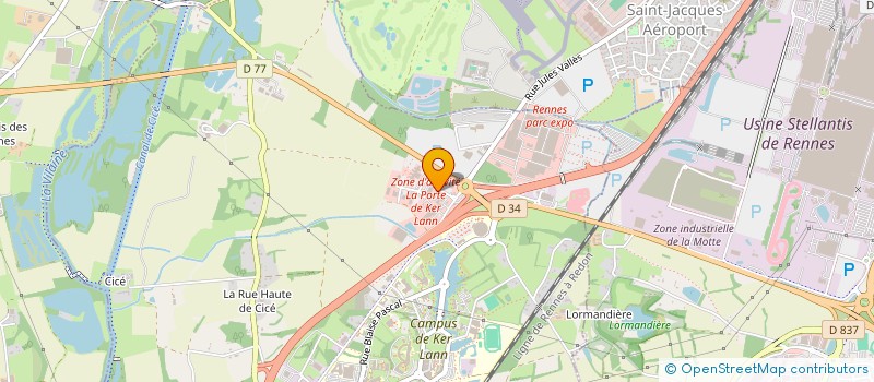 localisation de l'entreprise ASSOCIATION DES MSA DE BRETAGNE  BRUZ