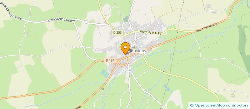 localisation de l'entreprise ASSOCIATION DES MUSEES BOURBONNAIS à SOUVIGNY