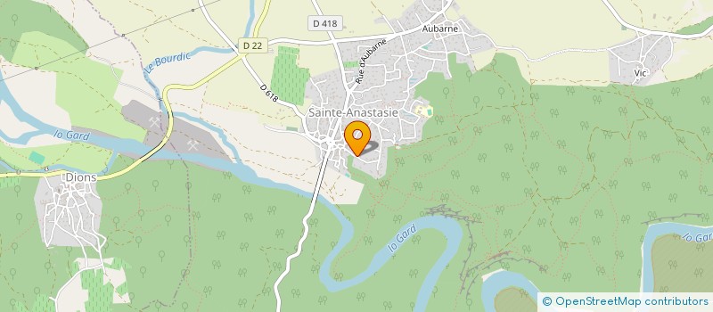 localisation de l'entreprise ASSOCIATION DES MUSICIENS AMATEURS DES CEVENNES  SAINTE-ANASTASIE