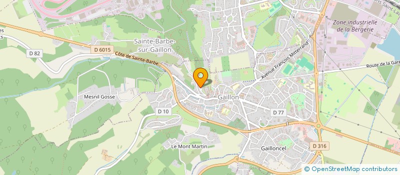 localisation de l'entreprise ASSOCIATION DES MUSICIENS DE L'EURE  GAILLON