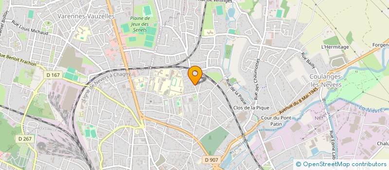 localisation de l'entreprise ASSOCIATION DES MUSICIENS DU CENTRE à NEVERS