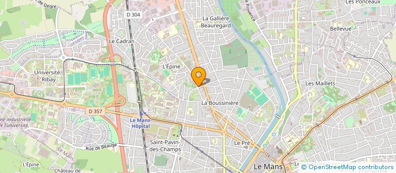 localisation de l'entreprise ASSOCIATION DES MUSIQUES DANSANTES DU MANS  LE MANS