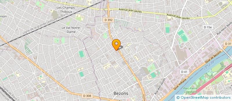 localisation de l'entreprise ASSOCIATION DES MUSULMANS DE BEZONS  BEZONS