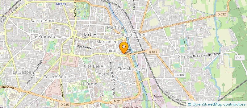 localisation de l'entreprise ASSOCIATION DES MUSULMANS DES HAUTES PYRENEES  TARBES