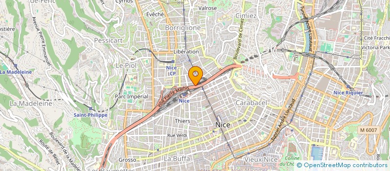 localisation de l'entreprise ASSOCIATION DES MUSULMANS DU CENTRE VILLE  NICE