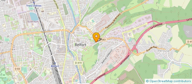 localisation de l'entreprise ASSOCIATION DES MUSULMANS DU TERRITOIRE DE BELFORT à BELFORT